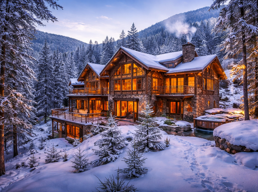 Milford PA Mountain Homes, Winter, Glenda Kruse Real Estate Agent, Pocono Mountains PA, Pike County PA